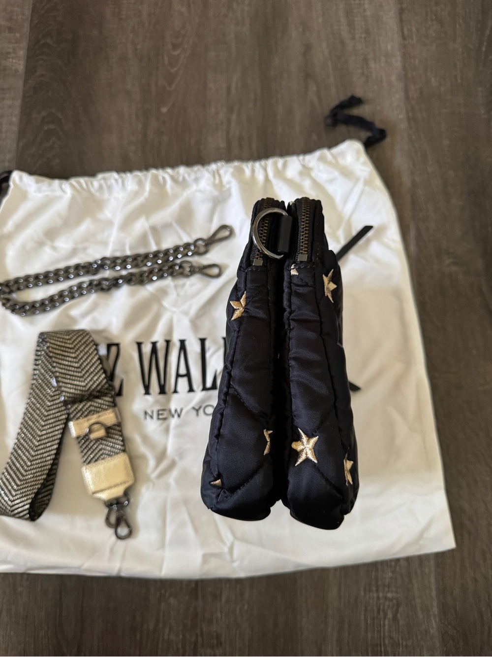 MZ Wallace Embroidered Stars Bowery Crossbody Bag - Picture 5 of 8